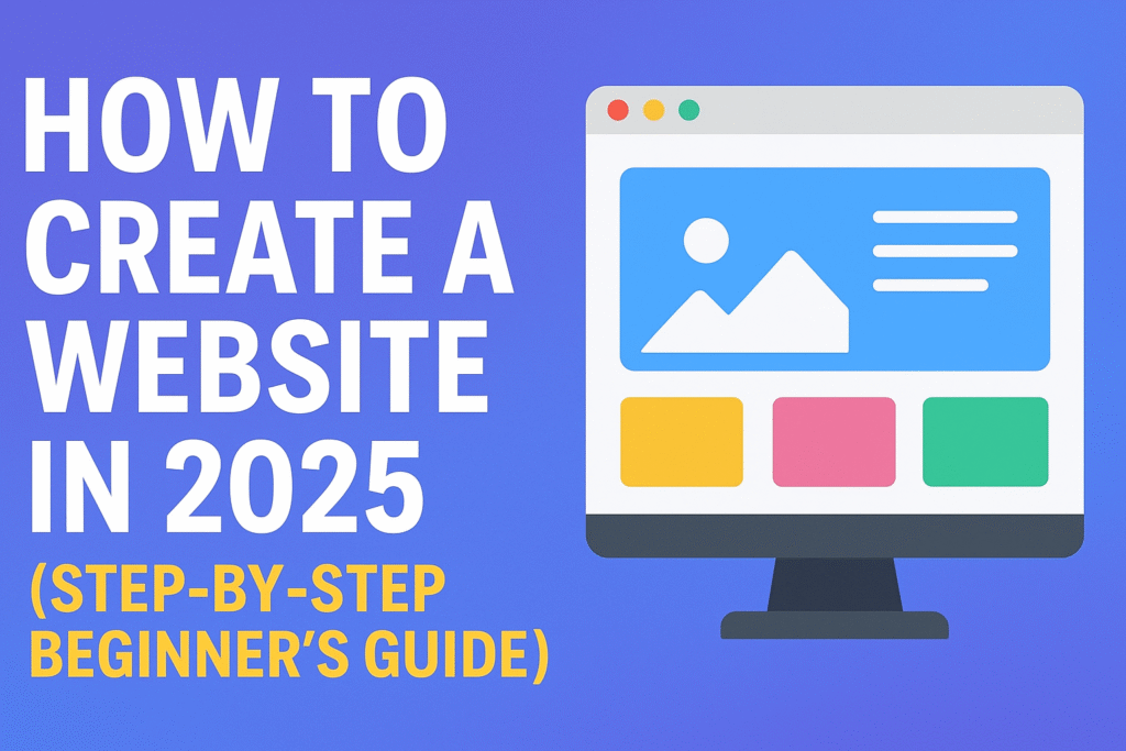 How to Create a Website in 2025 - Step by Step Beginner’s Guide Thumbnail
