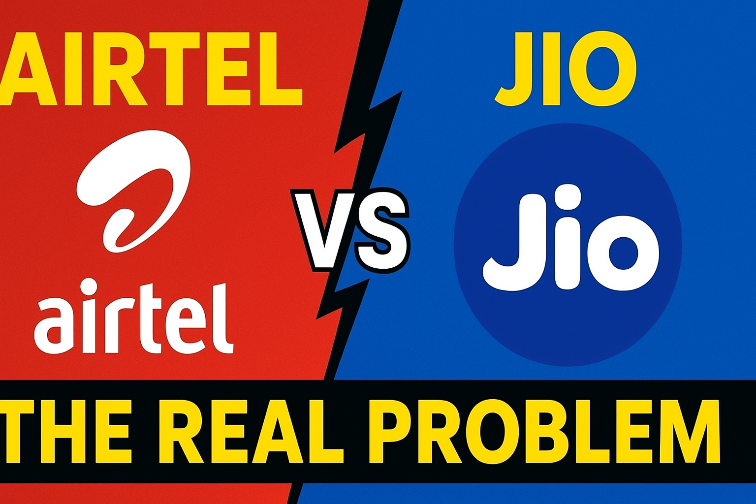 Airtel vs Jio 2025 – The Real Telecom Problem in India