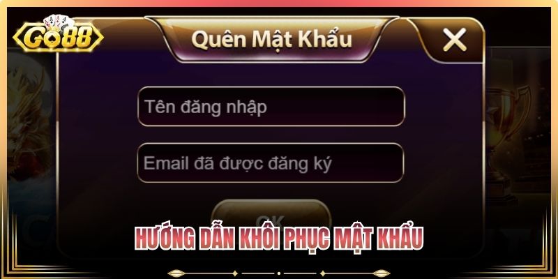 Hướng dẫn khôi phục mật khẩu