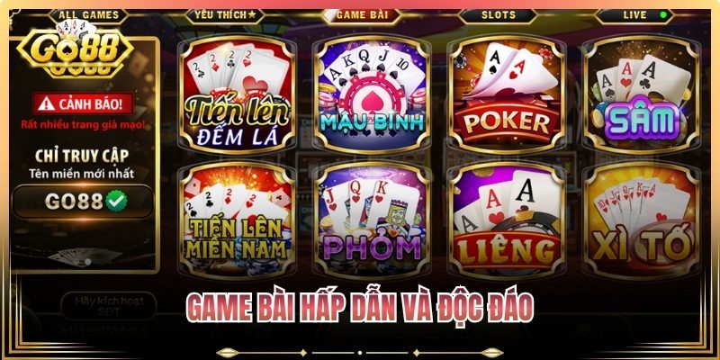 Game Bài hấp dẫn và độc đáo