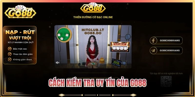 Cách kiểm tra uy tín của Go88