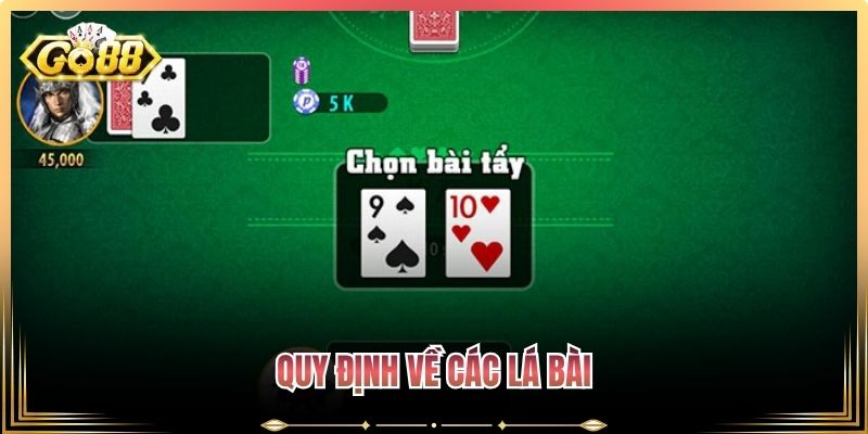 Quy định về các lá bài